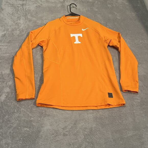 Tennessee Vols Shirt Mens Medium Fitted Orange Nike Pro Hyperwarm Long Sleeve - Picture 1 of 11